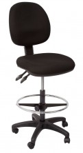 ECO70BM Drafting Chair. Back Tilt, Gas. Black, Navy, Charcoal Fab Only